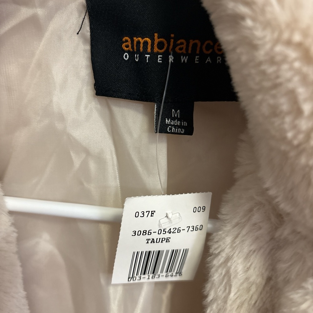 Ambiance Cream Teddy Jacket - Picture 2 of 3